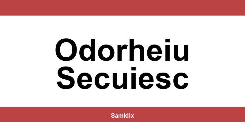 Date de contact pentru depozitul Sameday din Odorheiu Secuiesc