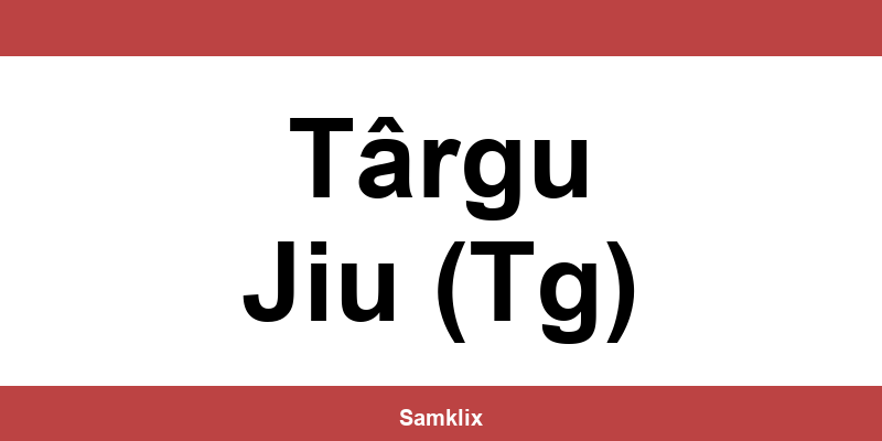 Date de contact pentru depozitul Sameday din Târgu Jiu (Tg)